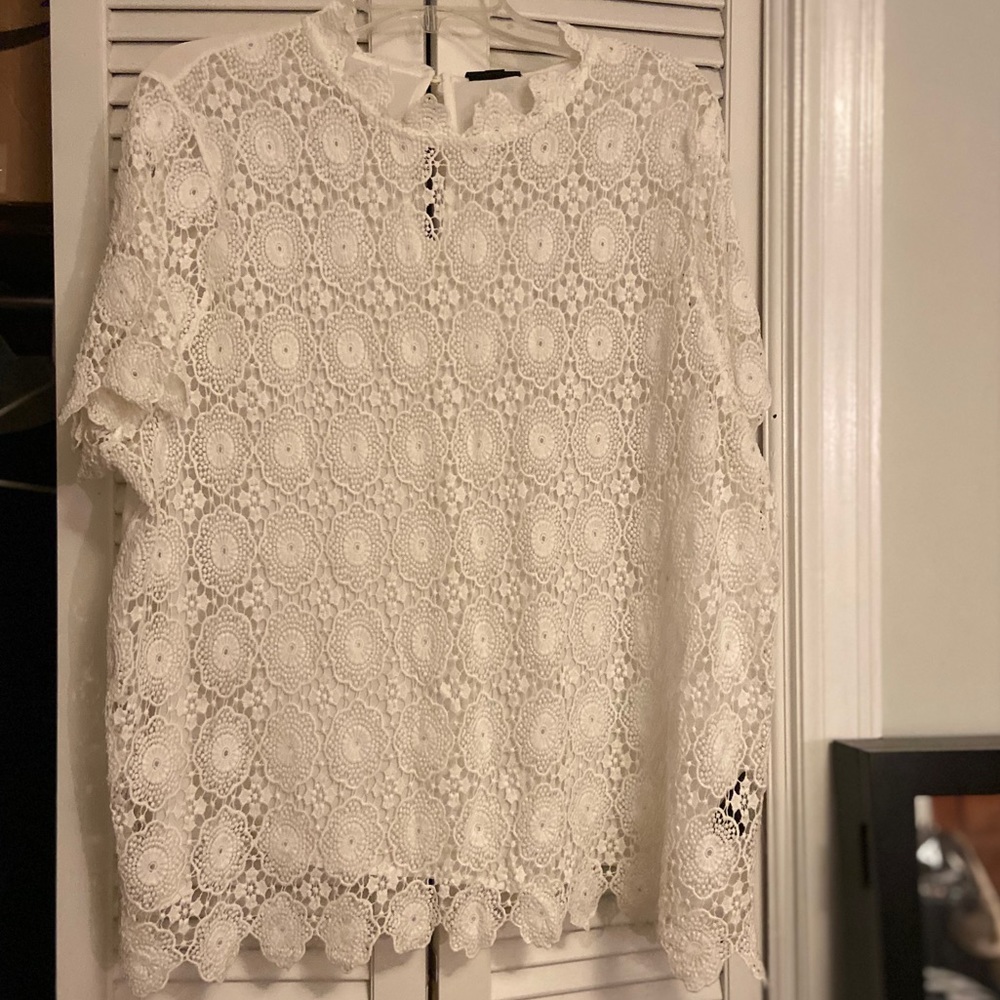 White lace top